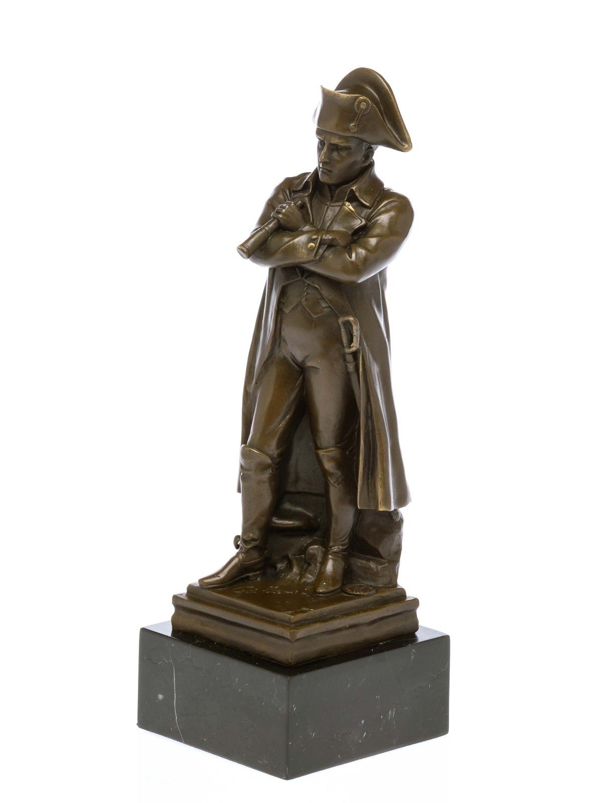 Aubaho Dekoobjekt Bronze Napoleon Bronzeskulptur 31cm Bronzefigur Skulptur Figur antik S