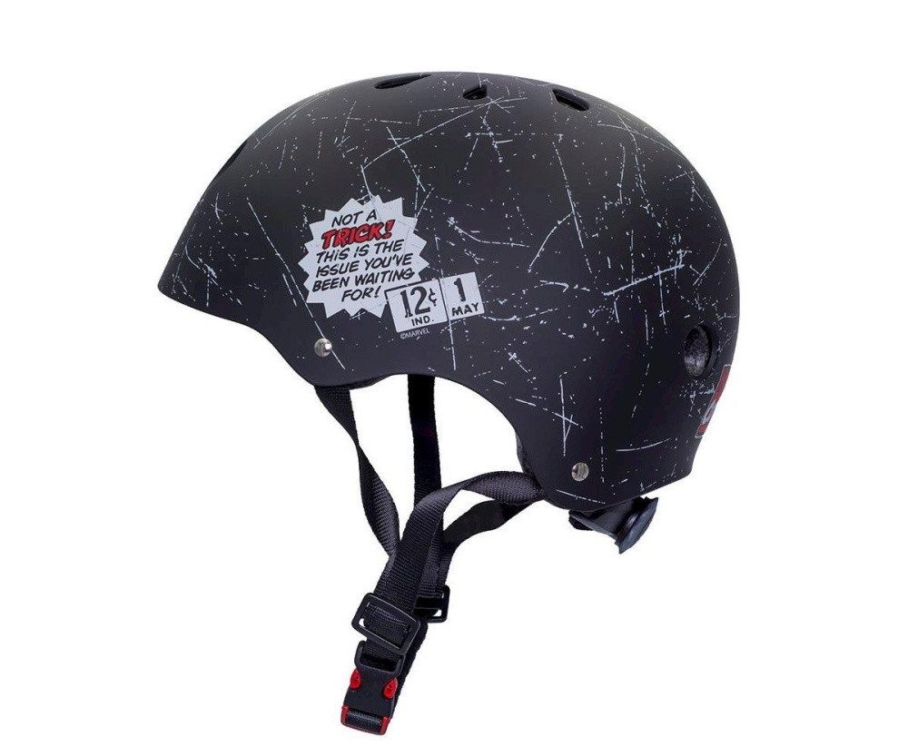 Seven Polska Kinderfahrradhelm "Marvel Comic", Roller Blades, Skater, 52-56cm, ab ca. 6 Jahre