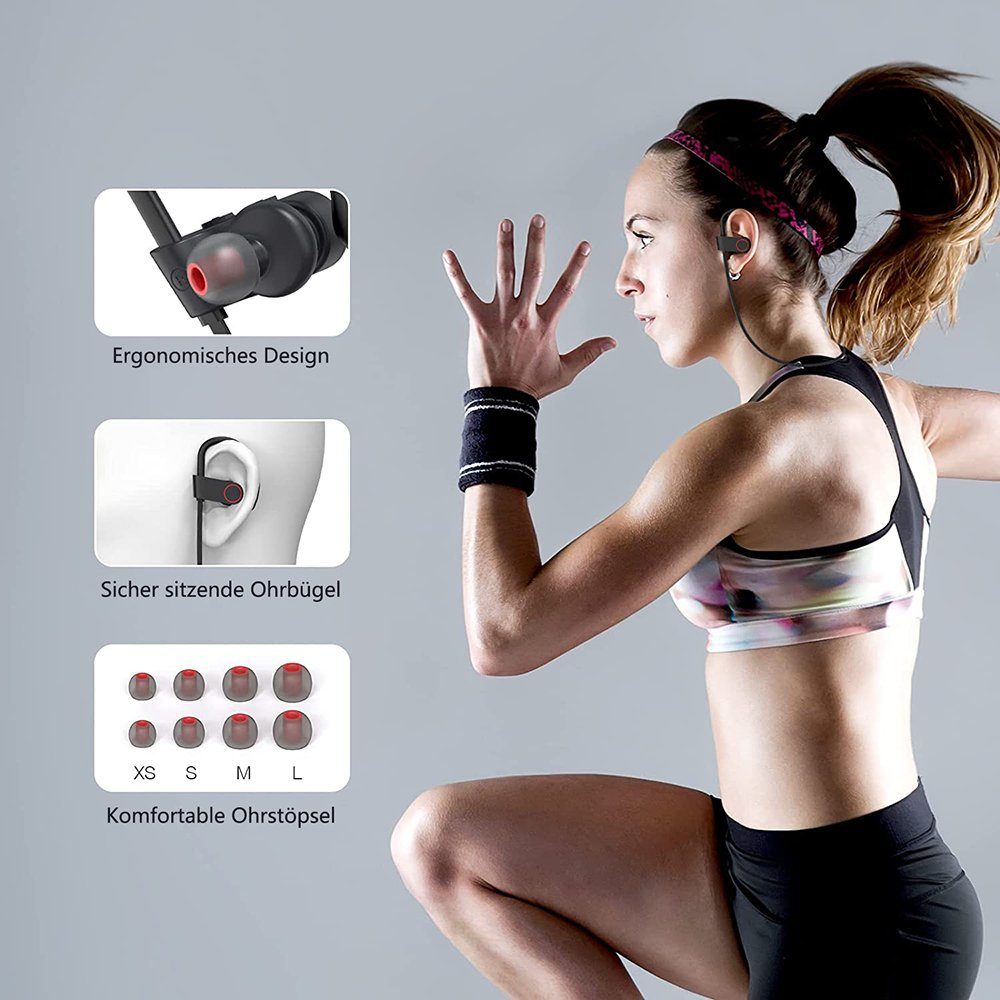 Kopfhörer Kabel, Workout mit Bluetooth-Kopfhörer Sport, GelldG Bluetooth-Kopfhörer