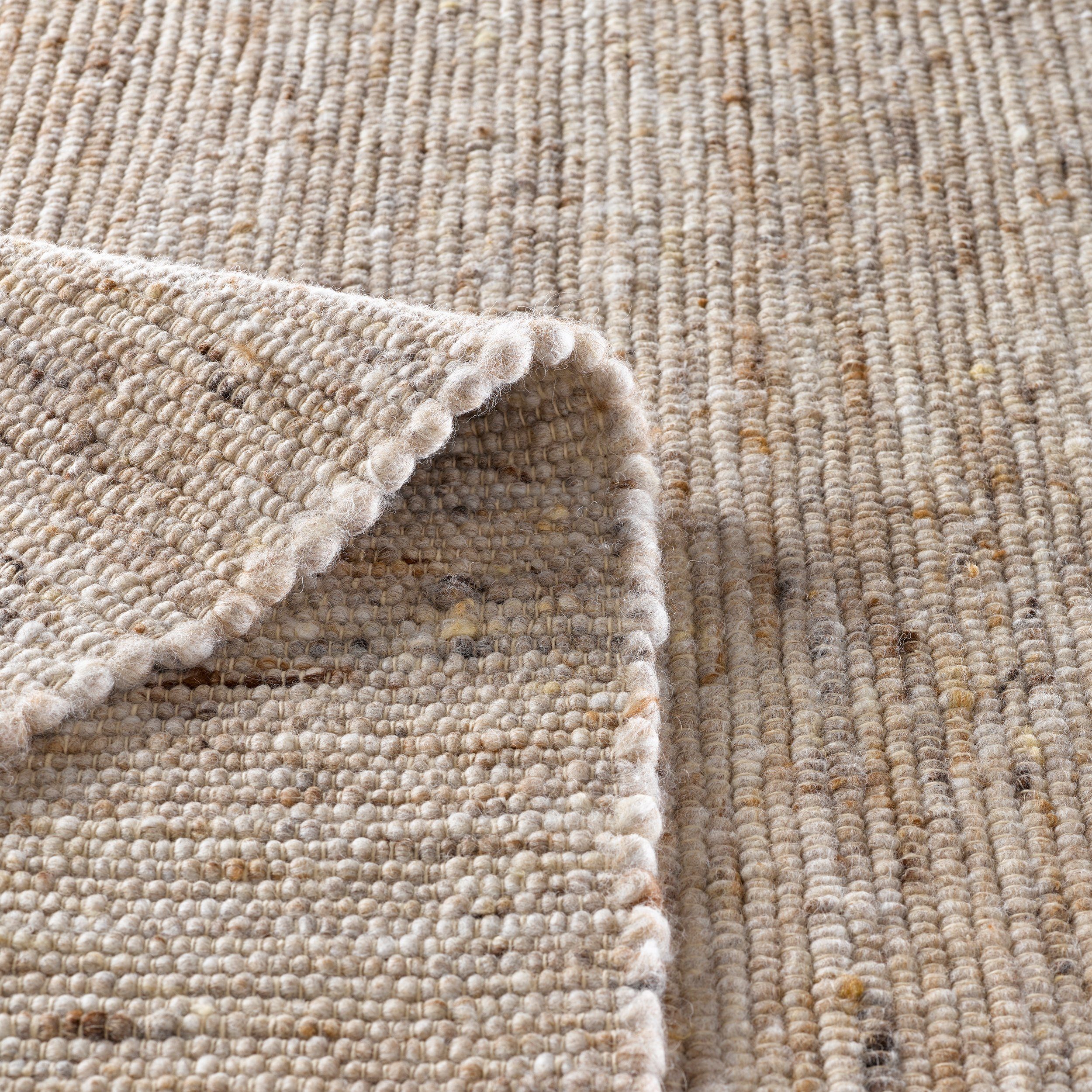 TaCa Home Wollteppich Wollteppich frei von Mottenschutzmitteln, rechteckig, günstig online kaufen