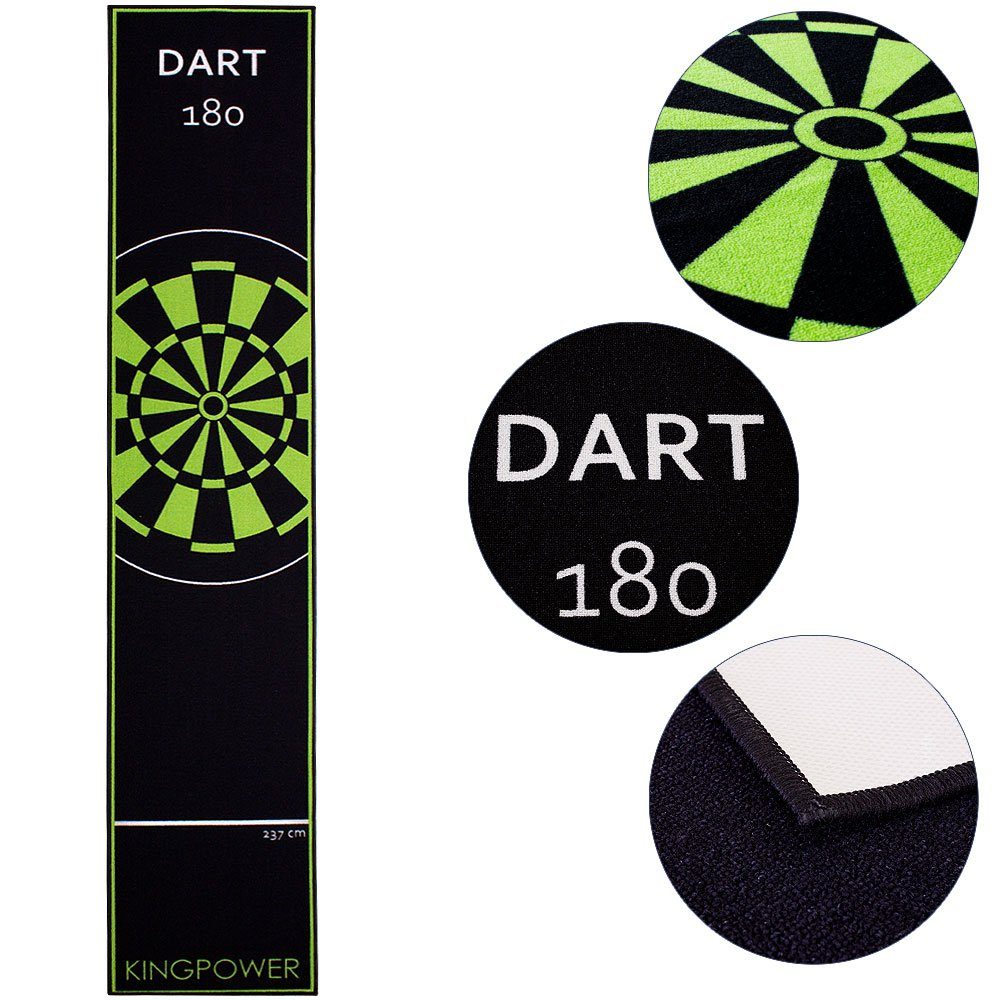 Dartmatte Darts Turnier Matte Dartteppich Dart Matte Dartmatte 290 x 60 cm Grün