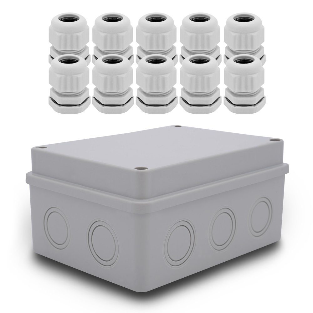 ARLI ARLI Abzweigdose 150x100x70mm + 10 Kabelverschraubungen M25 Steckdosenverteiler