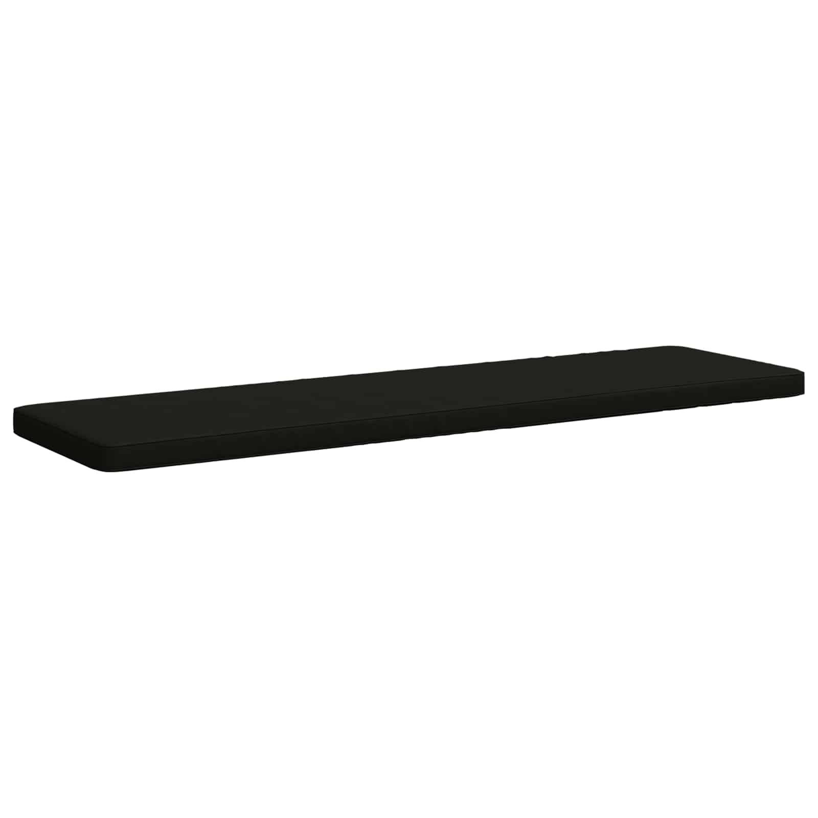 vidaXL Sitzauflage 1-teiliges Bankkissen VUGHT 100 % Polyester Schwarz, (1 St)