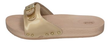 Scholl PESCURA FLAT FLEX Keilpantolette Light Gold