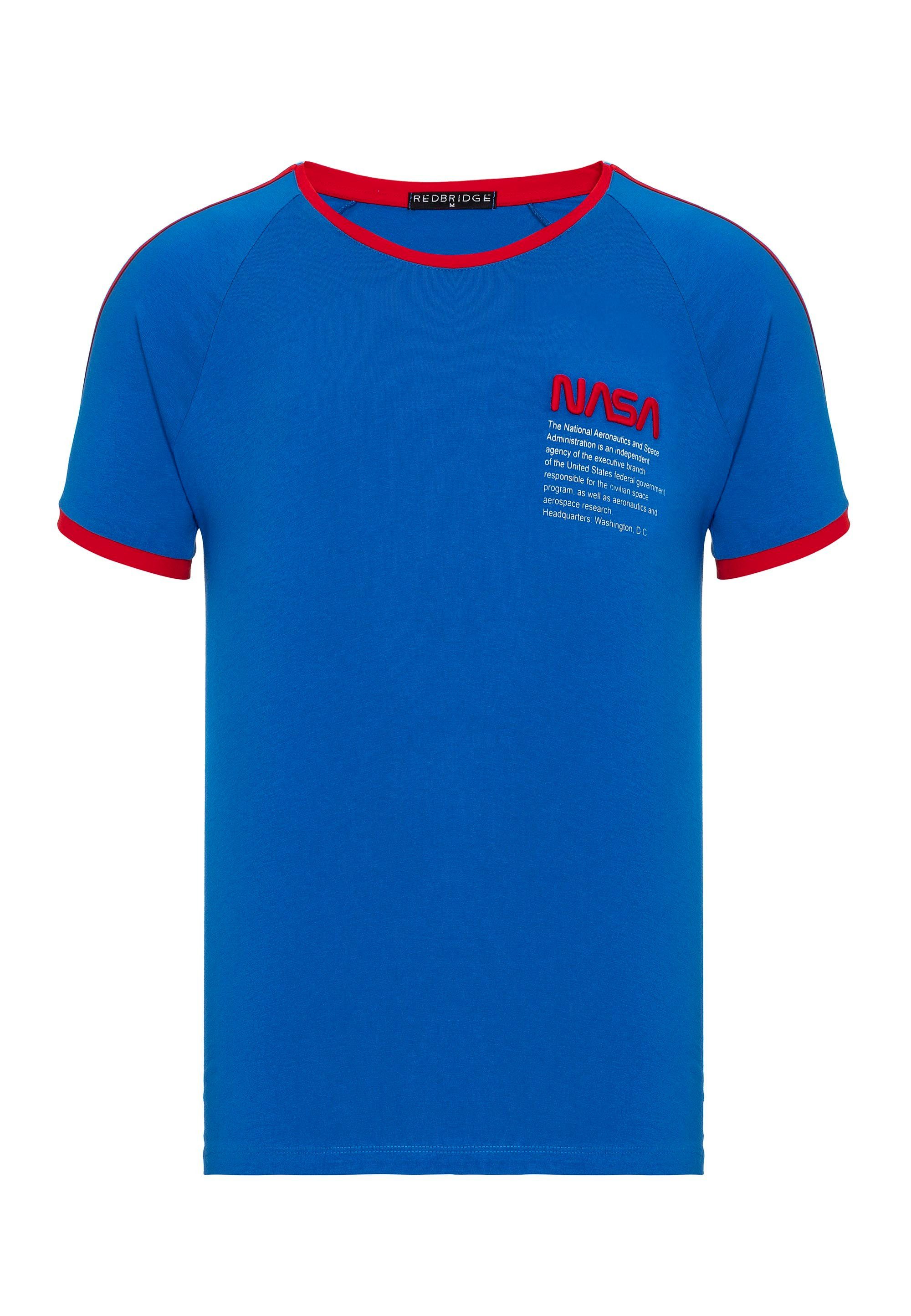 Herren Shirts RedBridge T-Shirt Mesa mit gesticktem NASA Logo