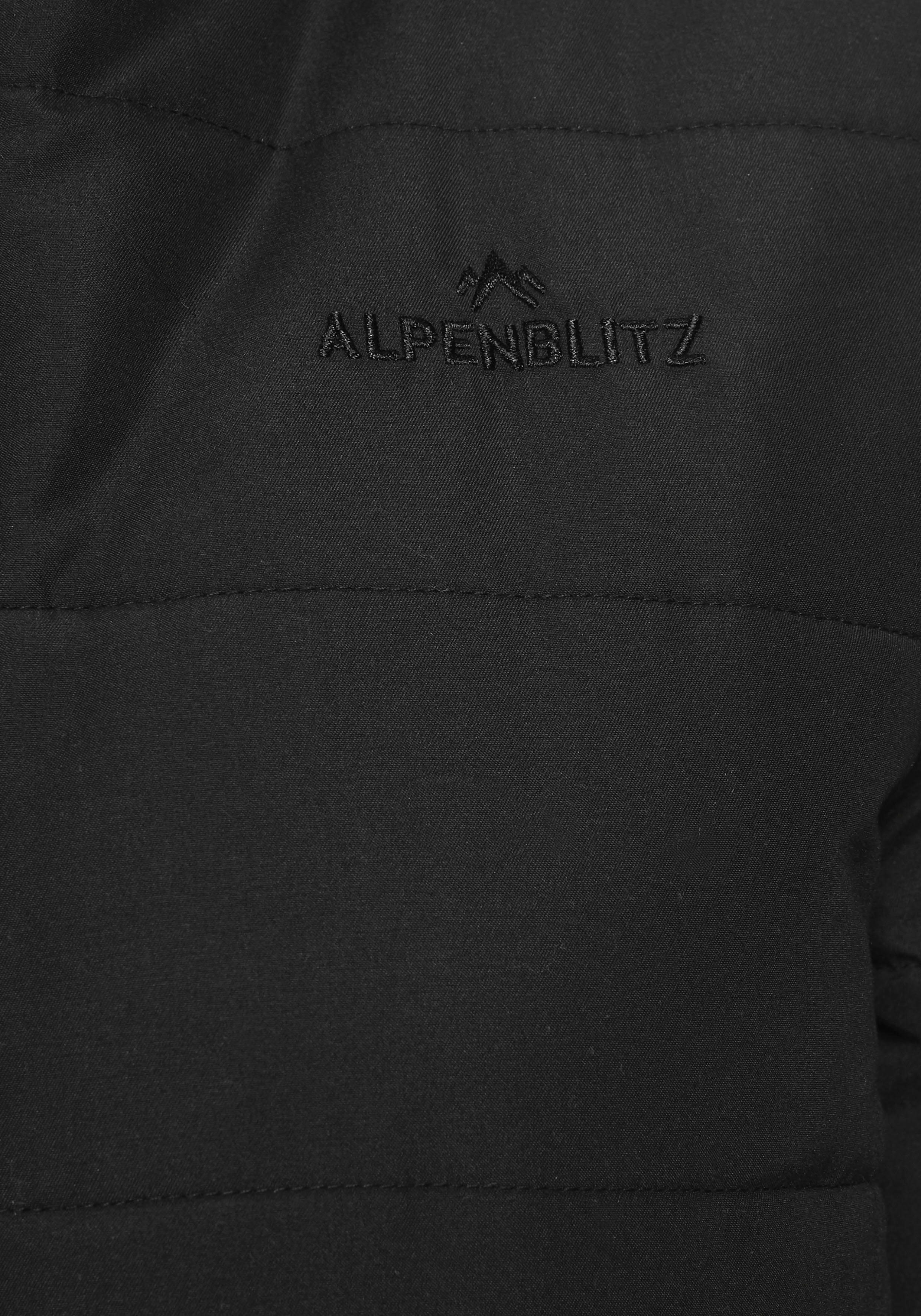 ALPENBLITZ Steppjacke Flockenwirbel für den Übergang, aus leichtem Material, unifarbenes Design