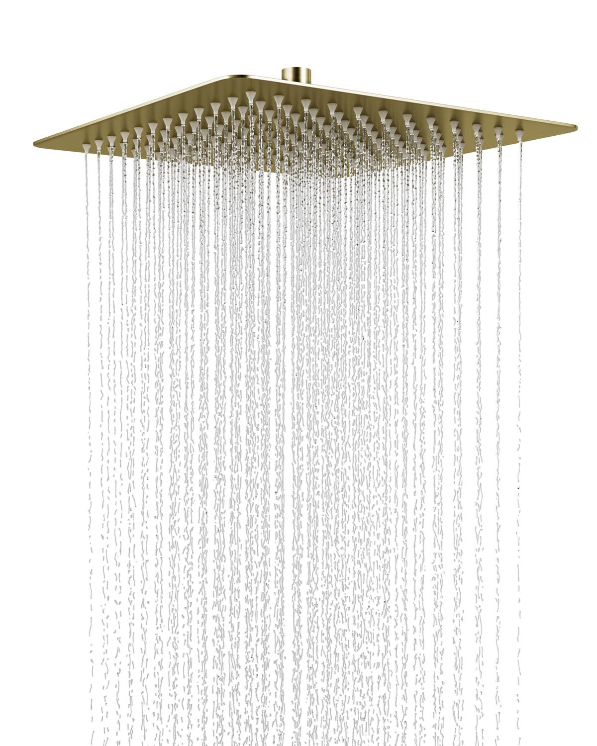 Oihpaw Regenduschkopf Regendusche 12 Zoll 360° Drehbar Universalanschluss G1/2 Wandmontage, (1-tlg), Duschkopf 300 mm Edelstahl Quadratisch/Rund