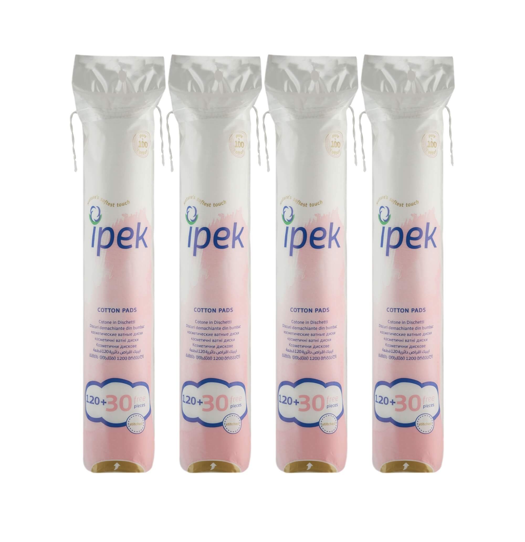 İpek Ipek Runde Make-up Entferner Pads – Wattepads – 600 Stück (4x150) Hygienemittel