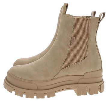 Buffalo ASPHA CHELSEA MID Beige Stiefelette Veganer Damen Chelsea