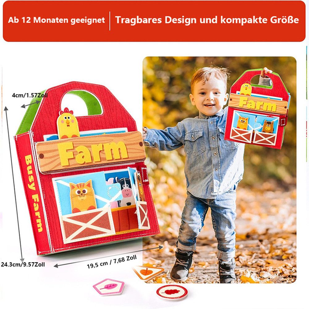 MINISO Lernspielzeug Busy Board für Kinder - Activity Board Montessori Spie günstig online kaufen