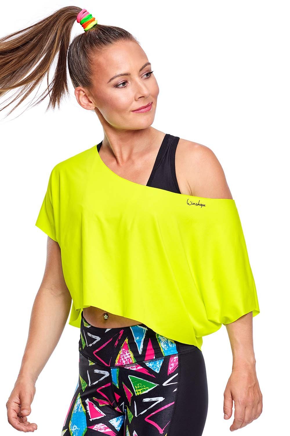 Functional Oversize-Shirt Winshape DT104 gelb neon