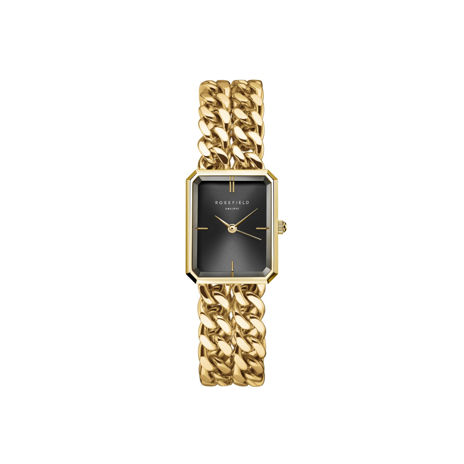 Quarzuhr ROSEFIELD Damenuhr Octagon XS 24mm Goldfarben