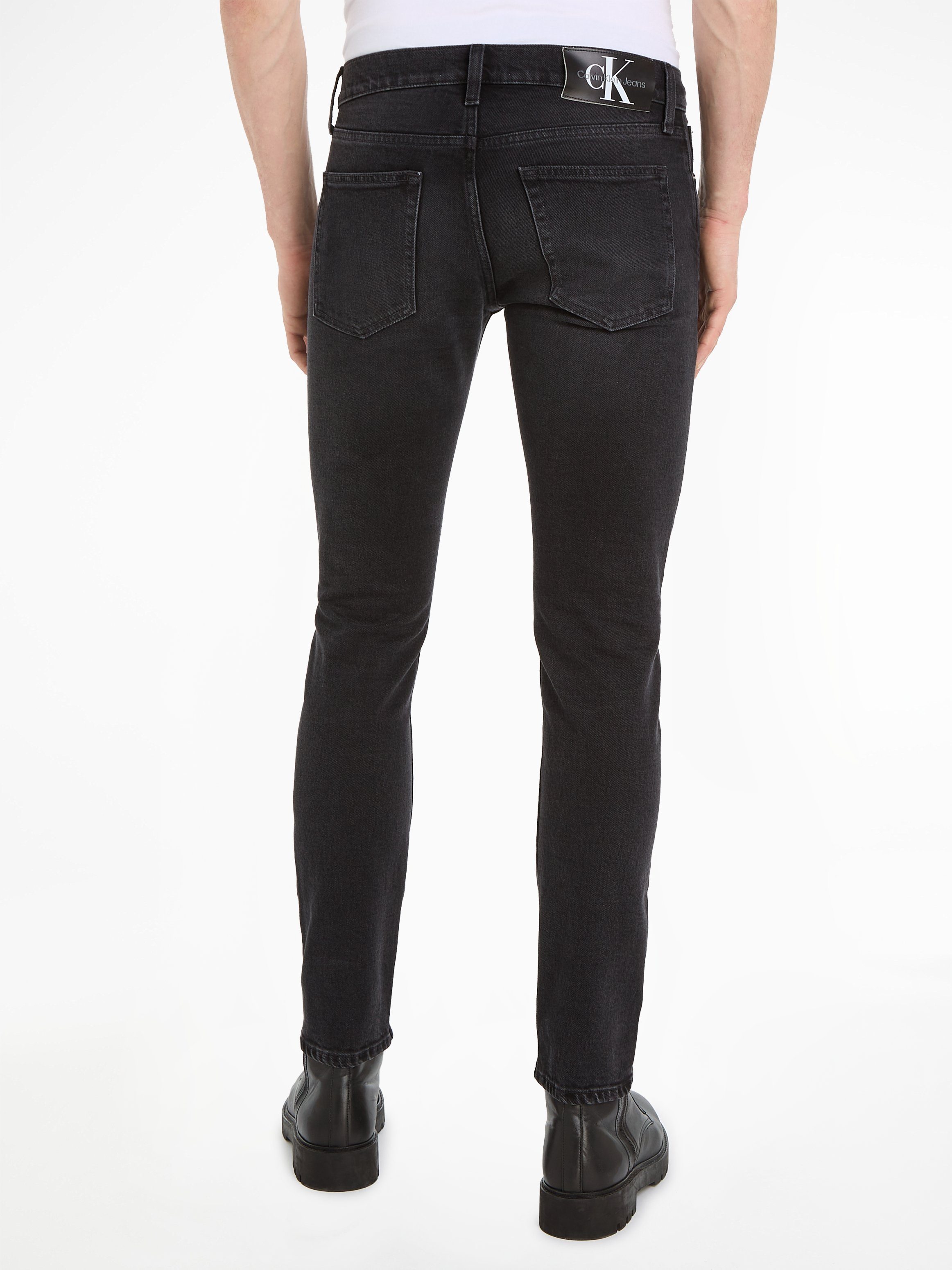 Klein Calvin SLIM Denim Jeans Black Slim-fit-Jeans