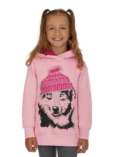 Trigema Kapuzensweatshirt mit großem Wolf-Motiv