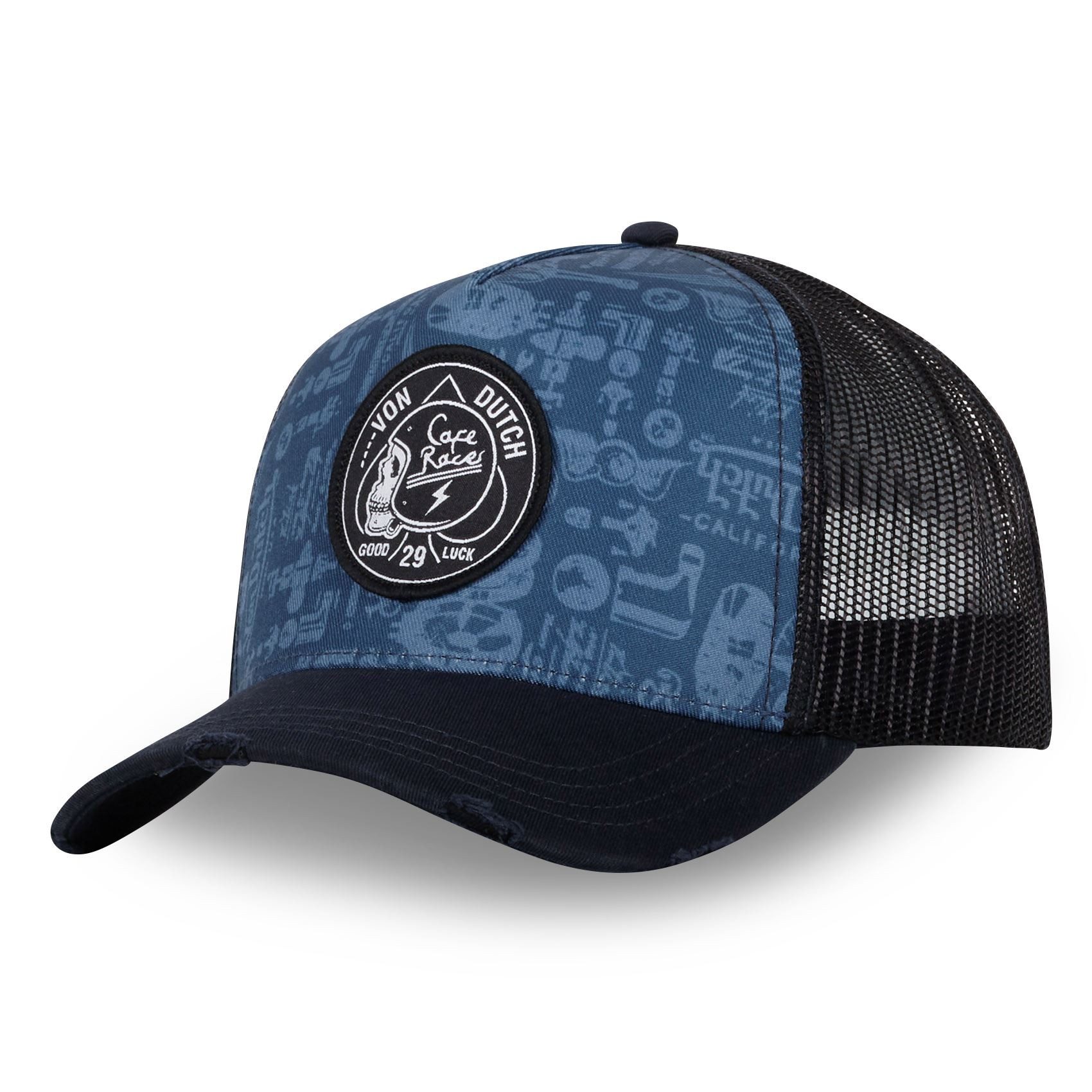 Trucker Cap Von Dutch Originals Trucker Cap - Skull Logo Patch