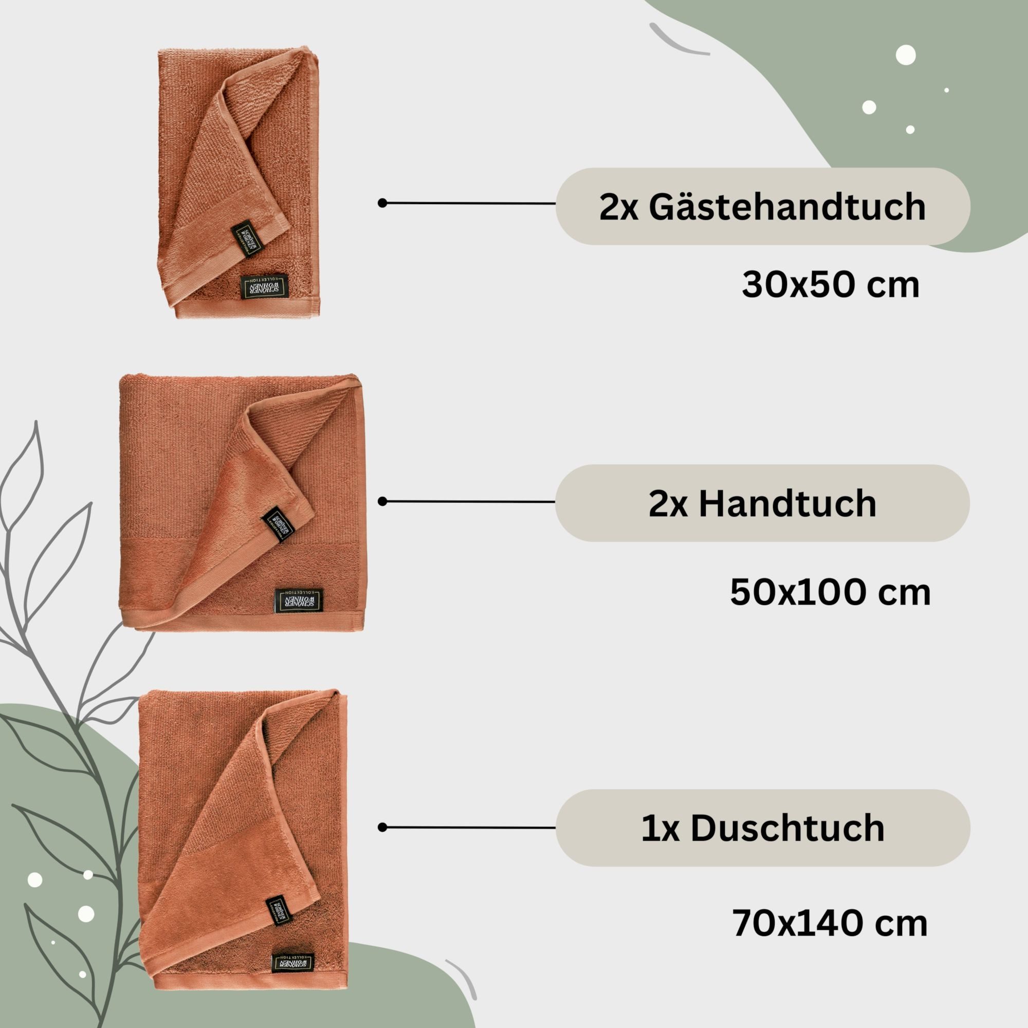SCHÖNER WOHNEN-Kollektion Handtuch Set SENSE Handtuch Set, Baumwolle (Spar- günstig online kaufen