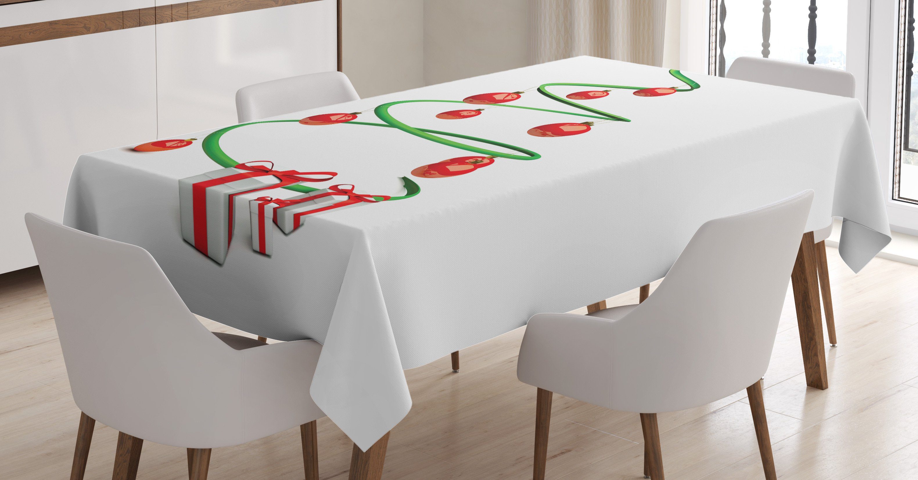 den Weihnachten Farbfest Farben, Waschbar Für Bereich Abstrakte Weihnachtsbaum Außen Abakuhaus geeignet Klare Tischdecke