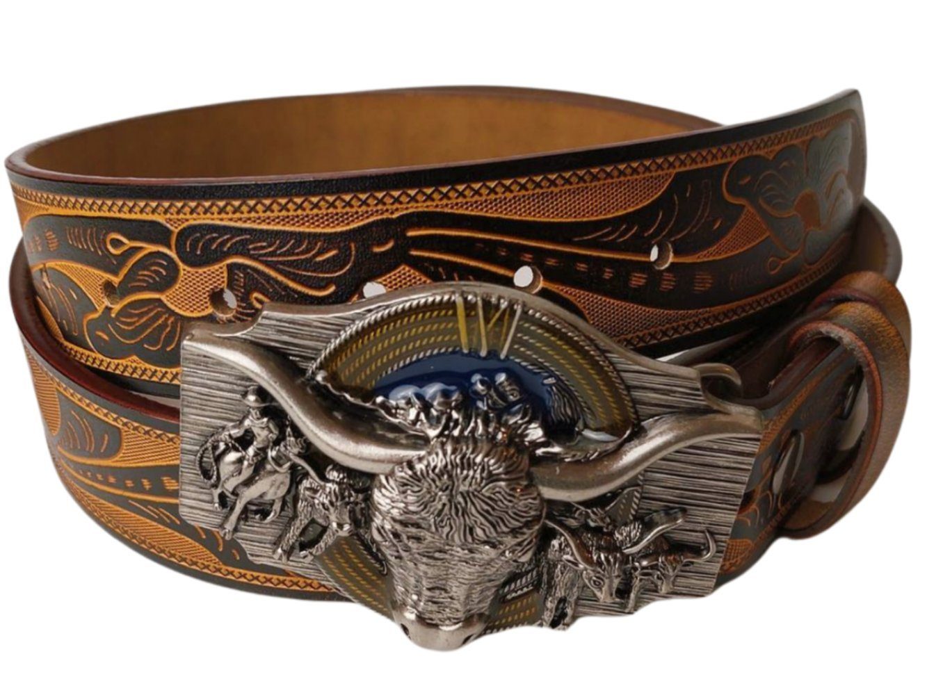 Ware aus aller Welt Ledergürtel Wild günstig online kaufen