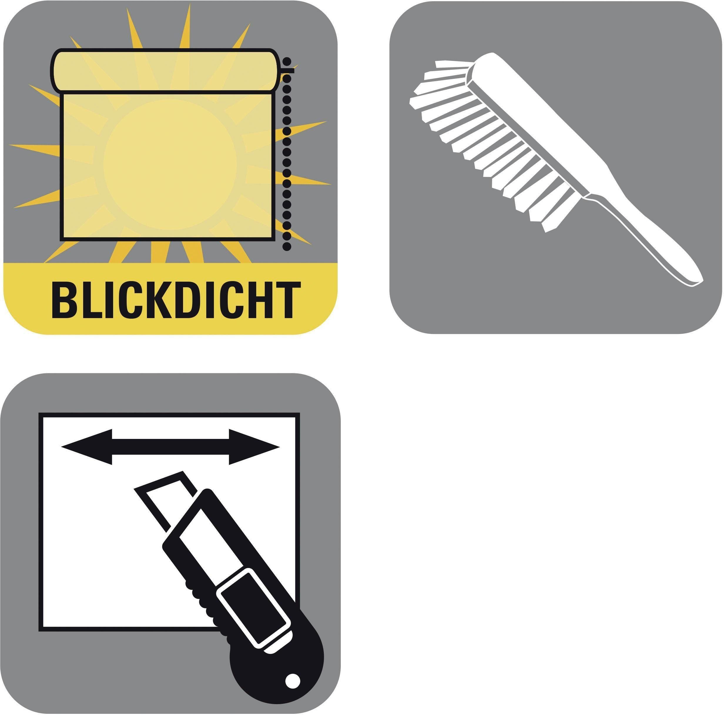 grau ohne in GARDINIA, sanften Rollo Klemmfix, Pastelltönen Uni, EASYFIX Lichtschutz, Seitenzugrollo Bohren, freihängend,