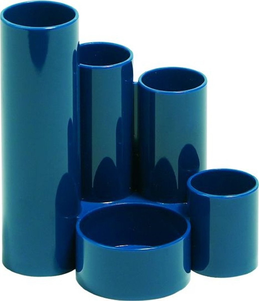 ALCO Tischaufsatz Schreibtisch-Butler mit 5 Röhren blau