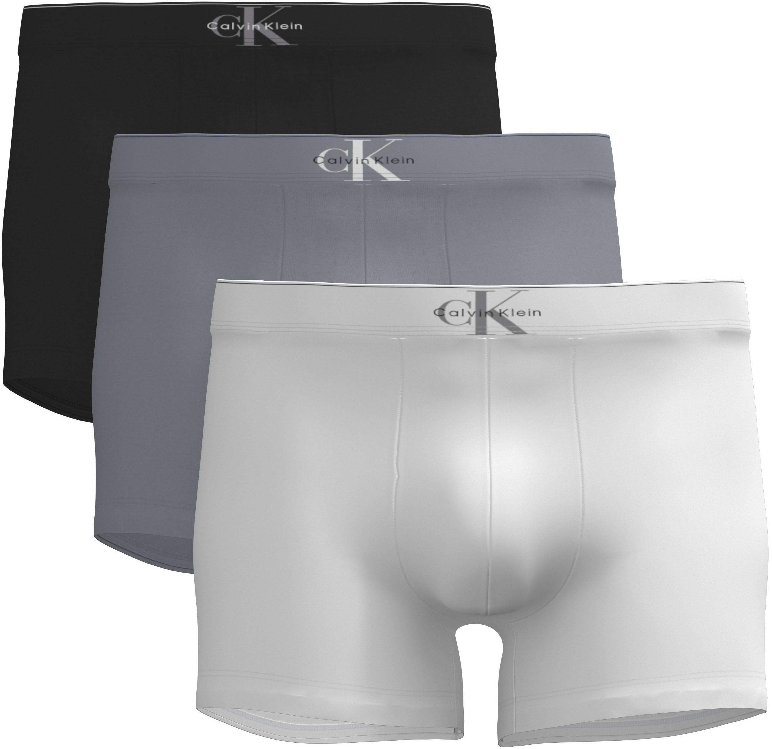 Calvin Klein Underwear Trunk Trunk 3PK (Packung, 3er-Pack) Körpernahe Passform mit elastischem Bund