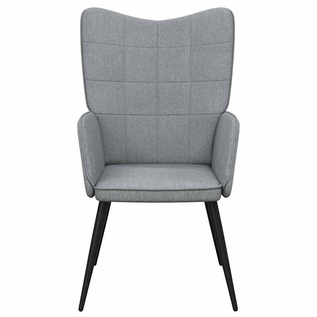 vidaXL Sessel Relaxsessel Hellgrau Stoff (1-St) günstig online kaufen