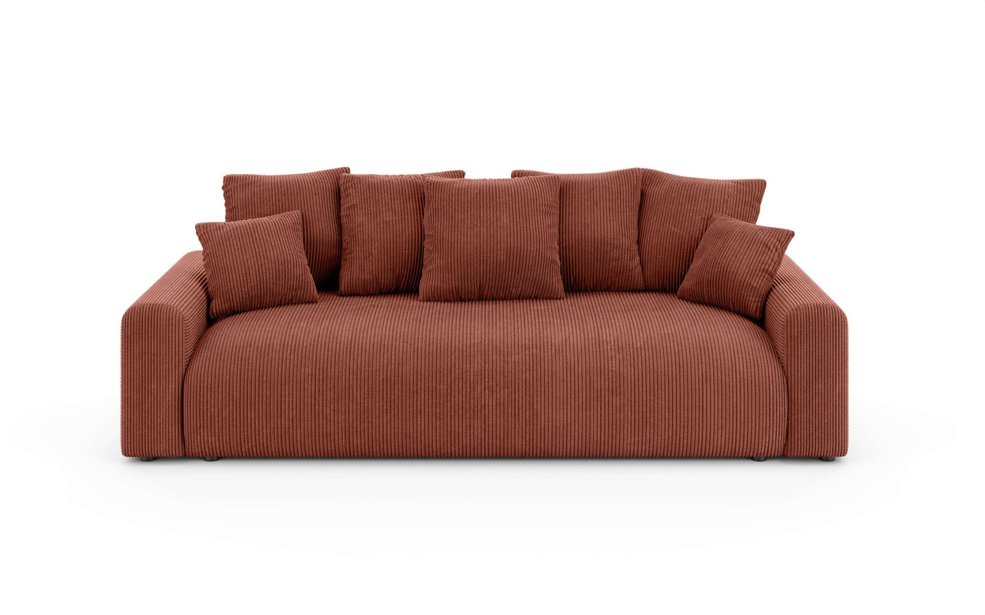 Home affaire Big-Sofa LAKESIDE klein 3-Sitzer Schlafsofa mit Bettkasten, Br günstig online kaufen