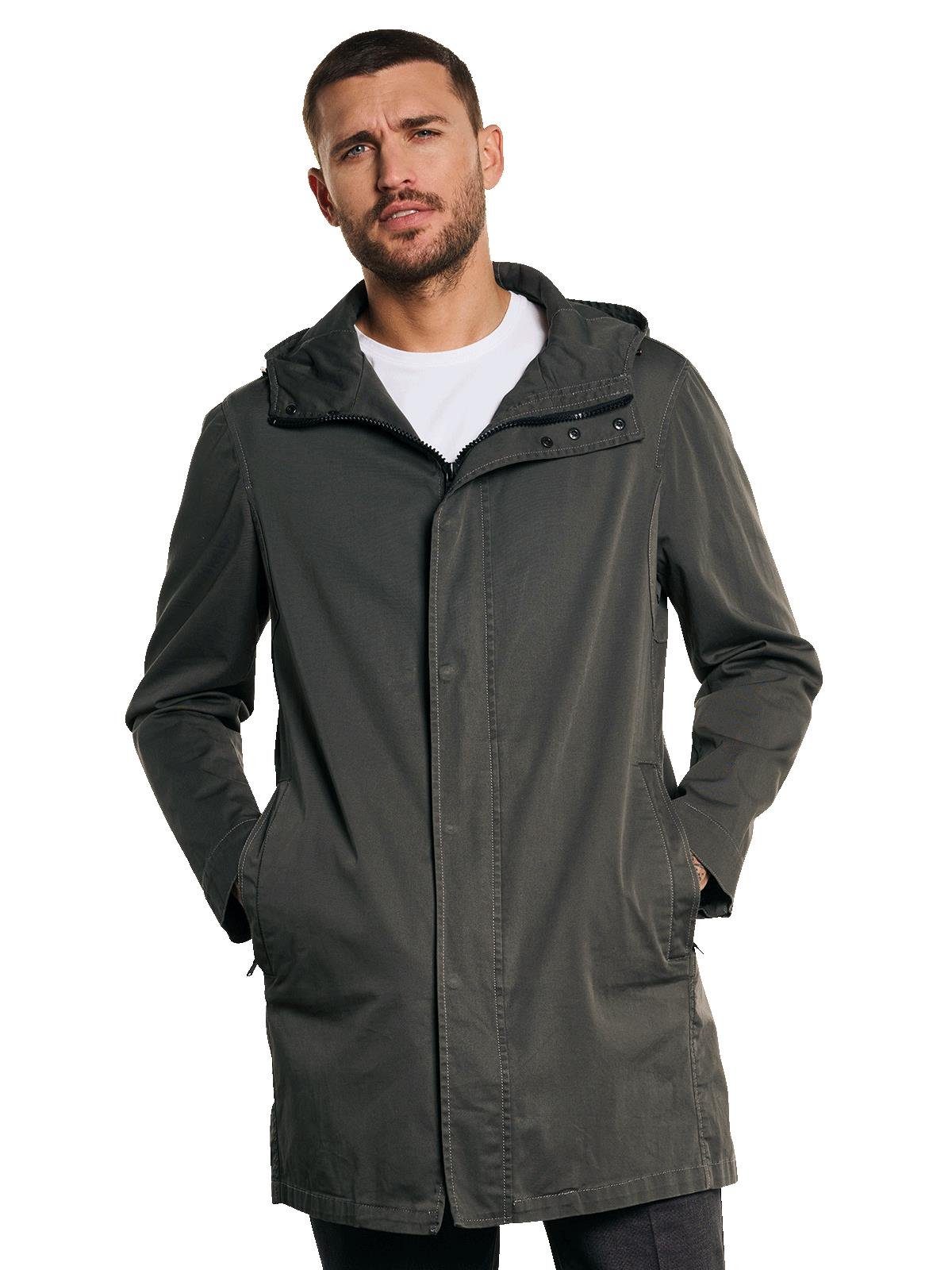 emilio adani Langjacke Parka aus Baumwolle