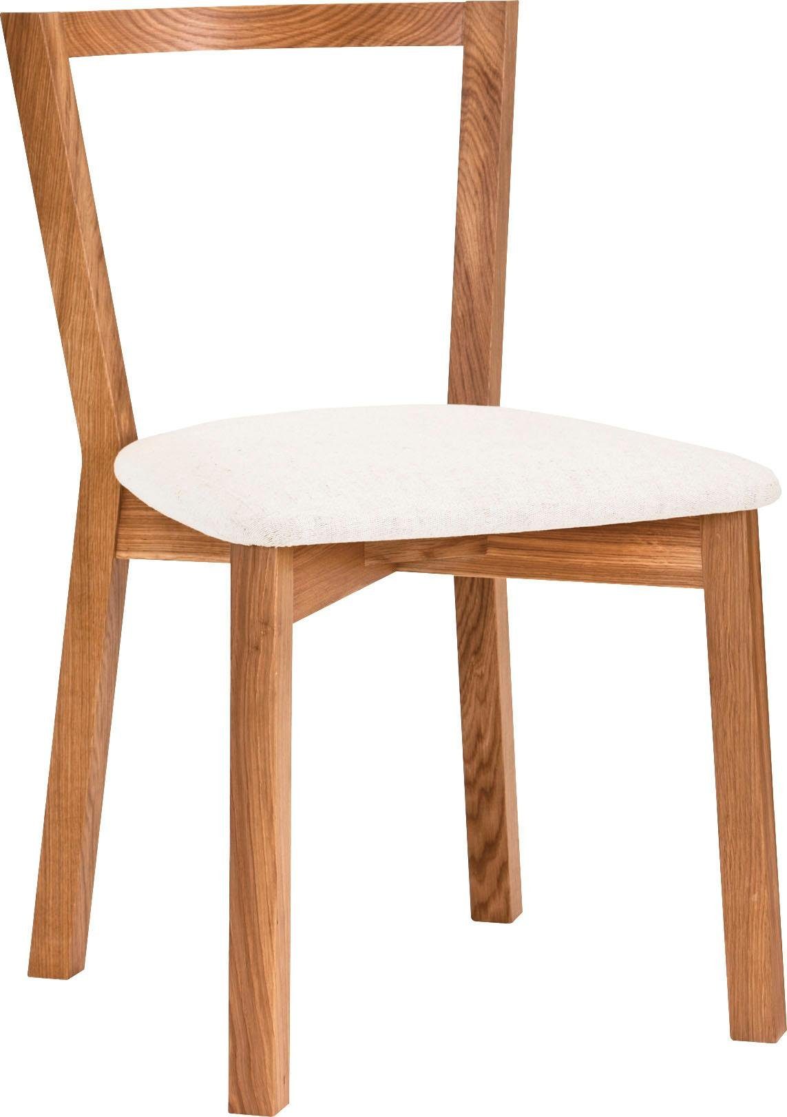 Woodman Stuhl Edda (Set), im 2er Set, Gestell aus massiver Eiche, FSC®-zertifiziert