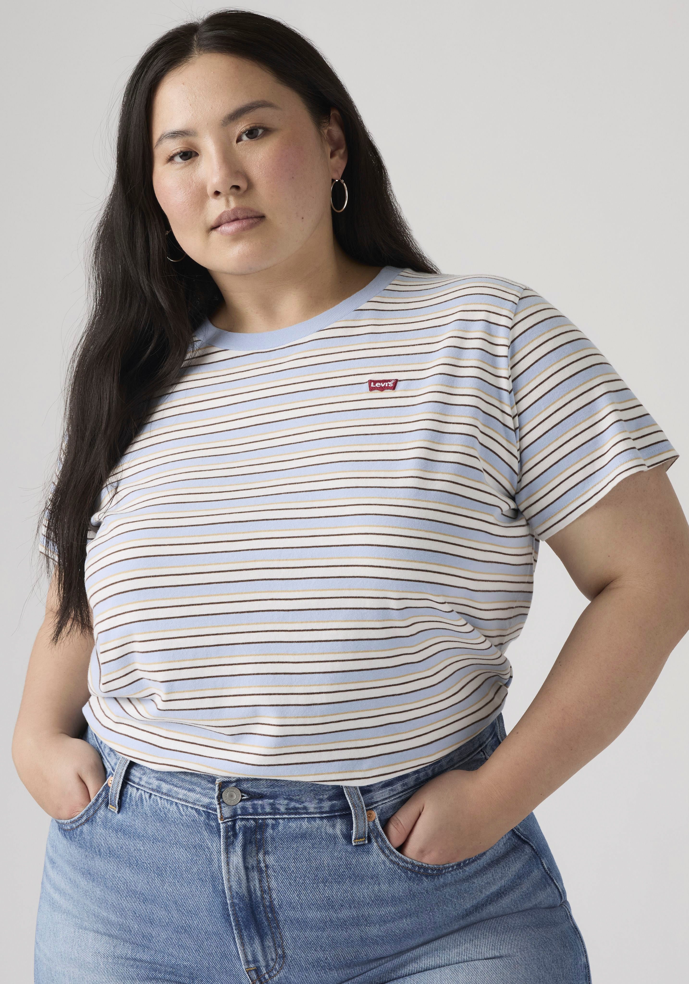 Levi's® Plus T-Shirt PL THE PERFECT im Streifendesign günstig online kaufen