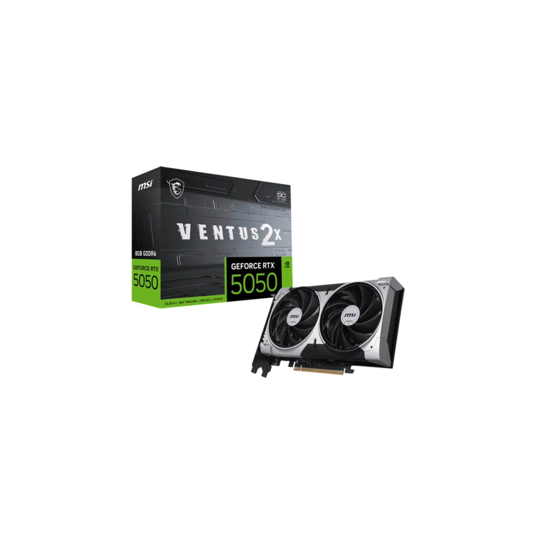 MSI GEFORCE RTX 5050 8G VENTUS 2X OC Grafikkarte (8 GB, GDDR6)