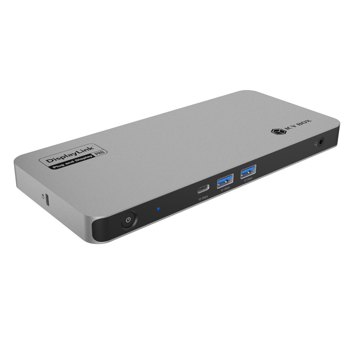 ICY BOX Diamond Dock 7402 12-in-1 DockingStation Netzwerk-Switch