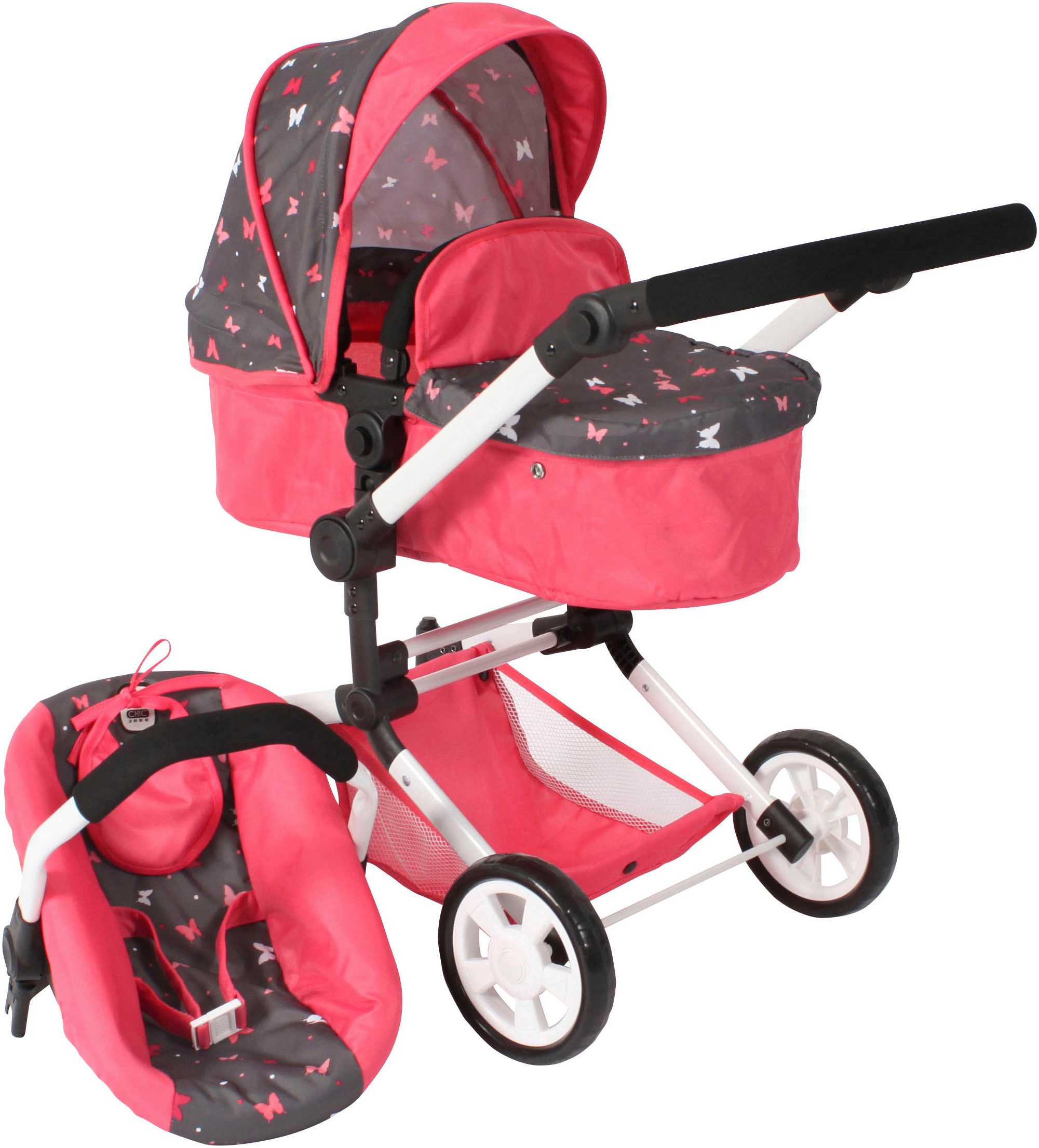 CHIC2000 Kombi-Puppenwagen Linus, Butterfly, (Set) günstig online kaufen