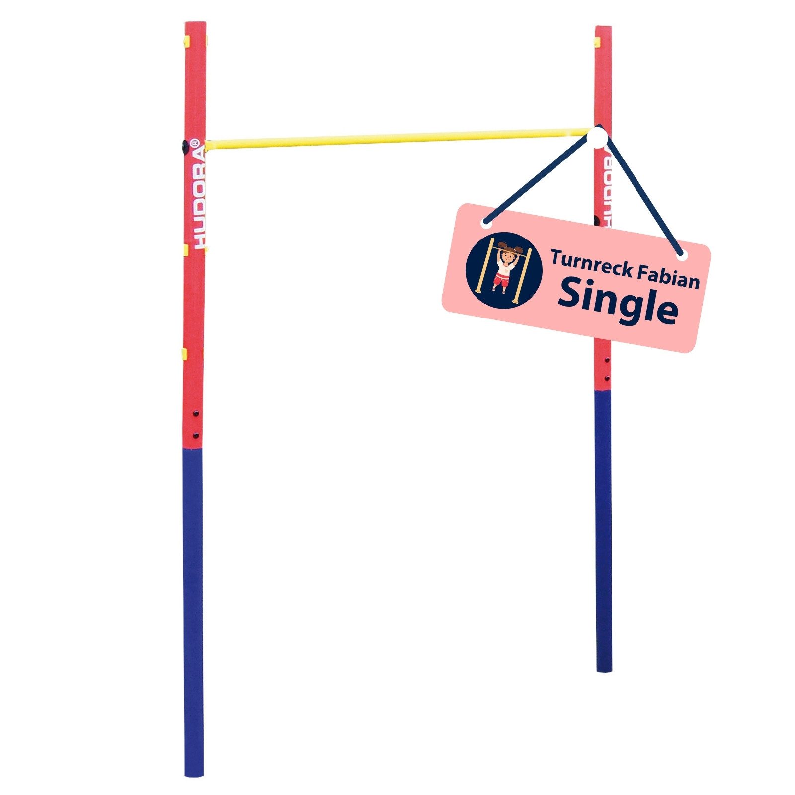 Hudora Turnreck Fabian, Inkl. Material für Aufbau und Betonierung, höhenverstellbar