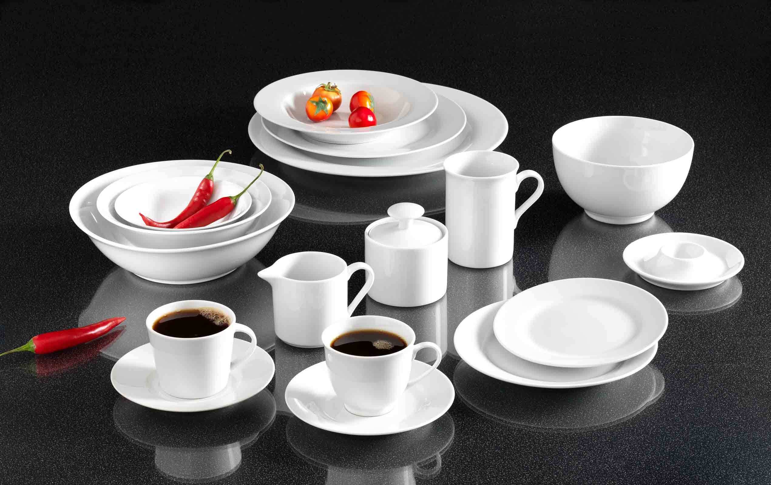 Ritzenhoff & Breker Milch- und Zuckerset Bianco Milch- & Zucker-Set 2er Set (2-tlg), Porzellan