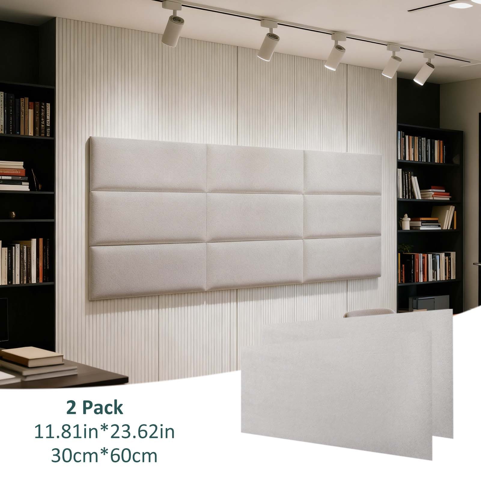 Mejale Wandpolster Wandkissen Wandmontiertes 3D gepolsterte für Schlafzimmer 30x60cm, (2 St)