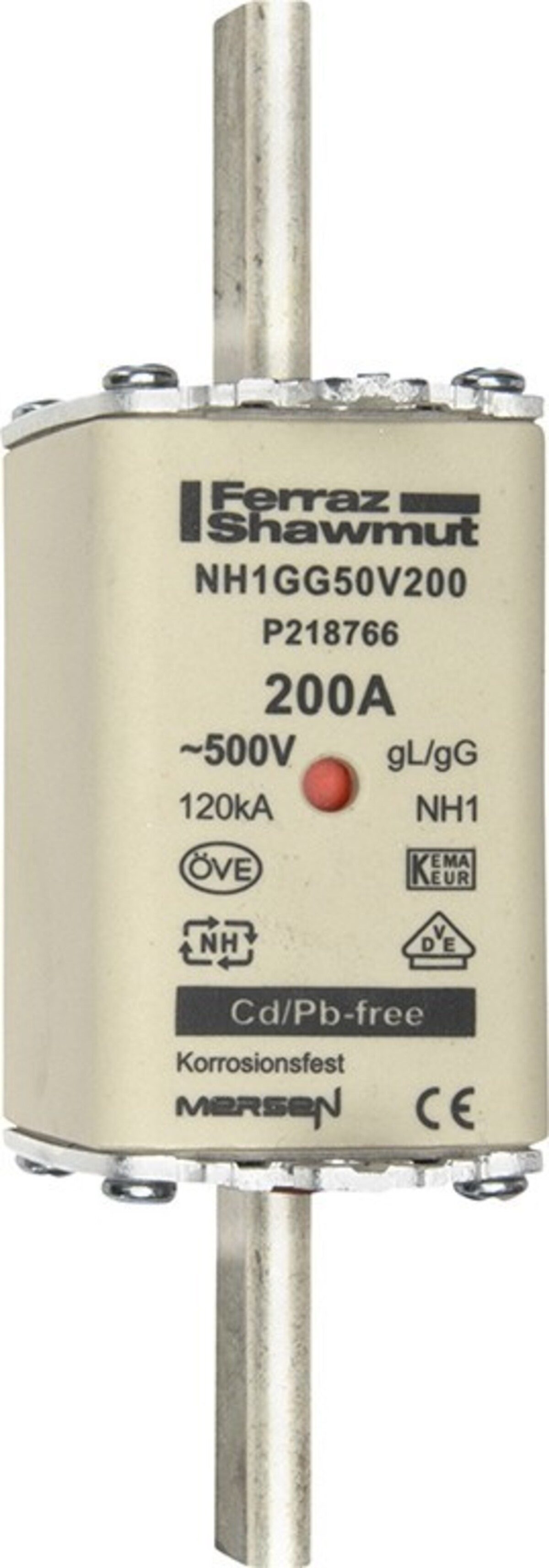 MERSEN Stromstoßschalter Mersen NH-Sicherungseinsatz SG NH1GG50V200-1