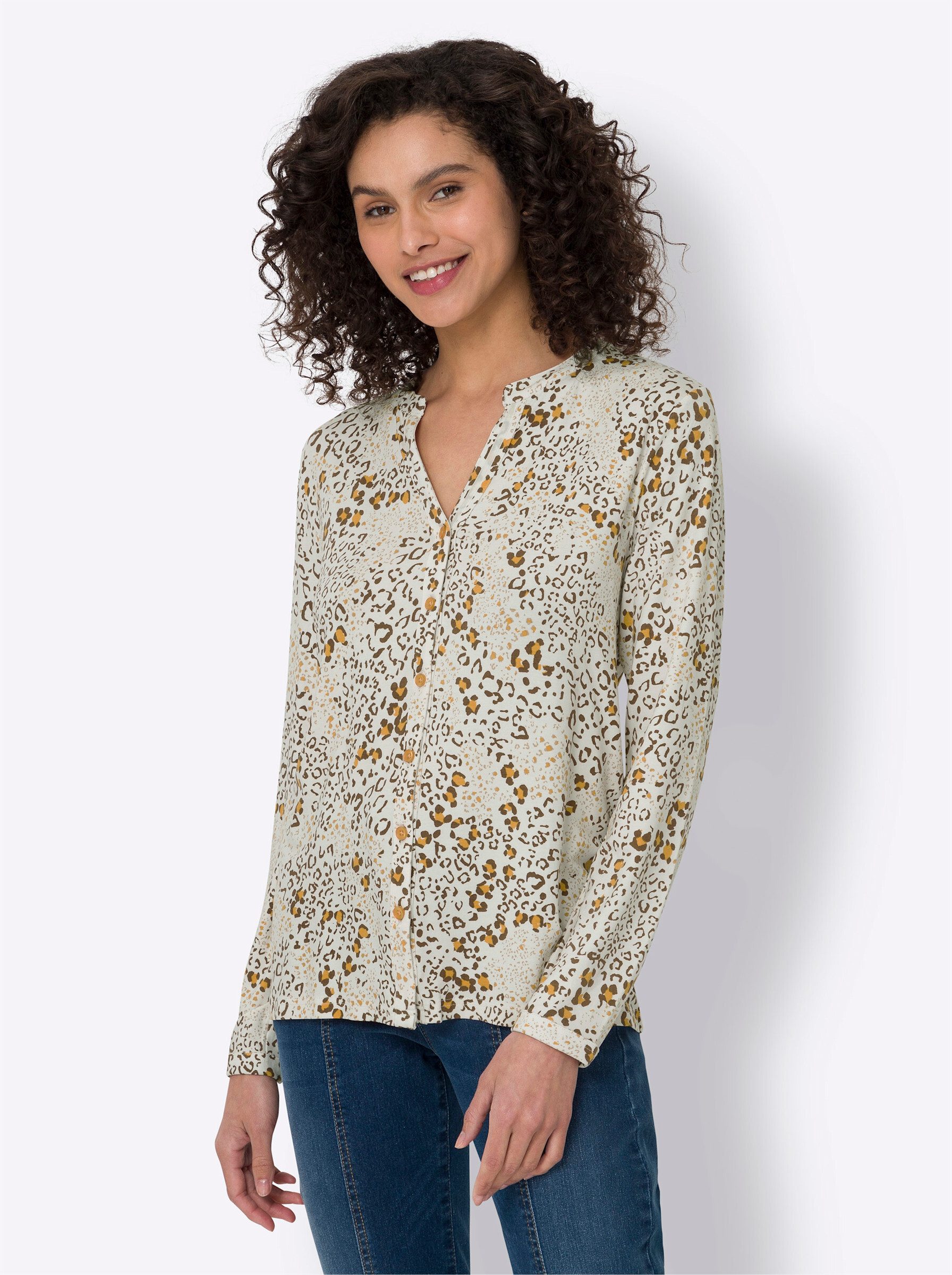 Klassische Bluse Jersey-Bluse