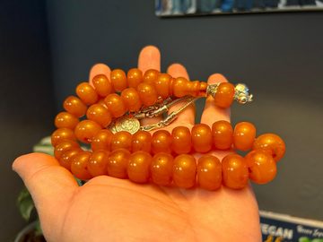TesbihBid Kettenanhänger Gebetskette Tesbih Misbaha Tasbeeh Amber Prayerbeads Rosary Faturan 33