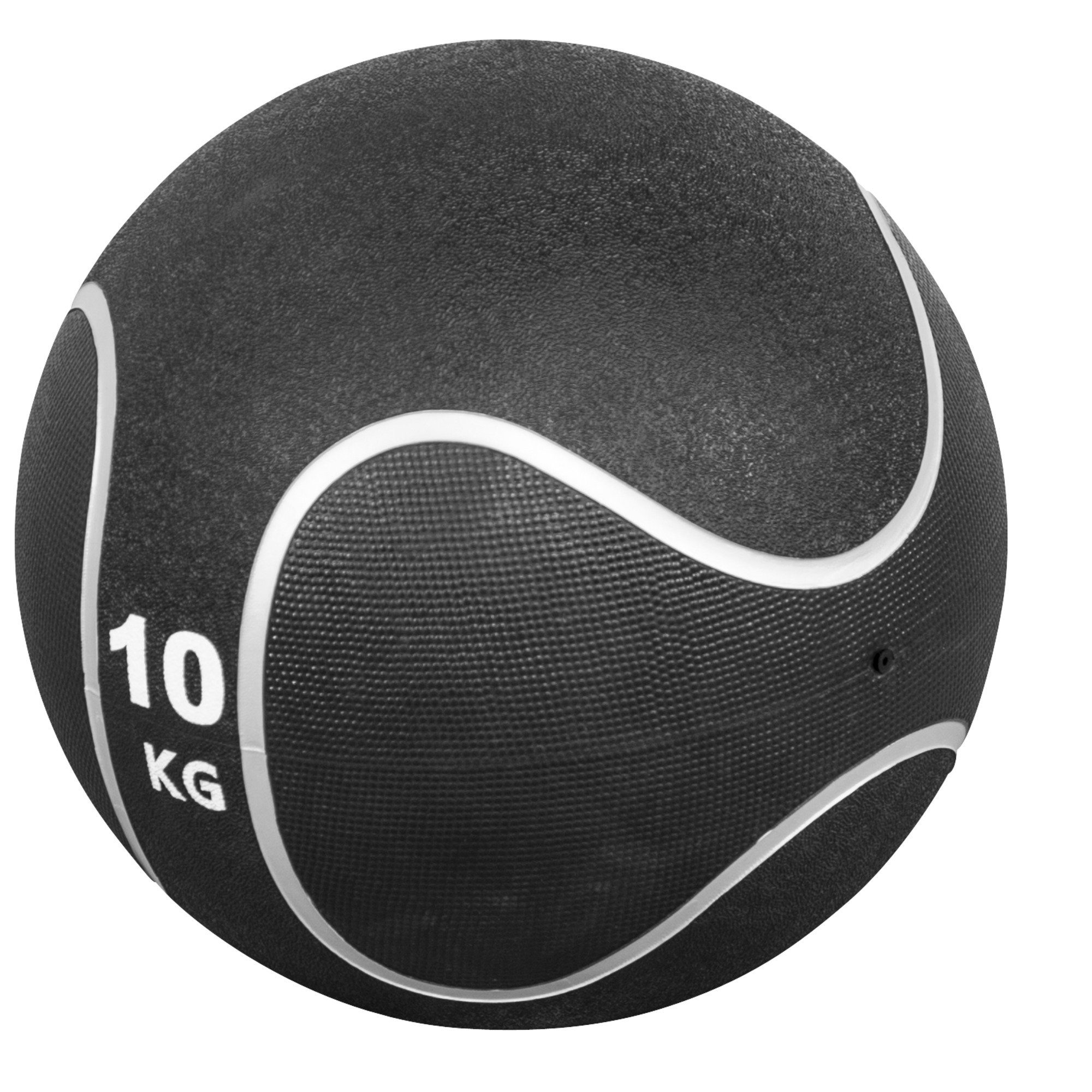 10 Medizinball Ø Gummi, KG / 23 Fitnessball Einzeln rutschfest, Set, SPORTS aus 29 cm, GORILLA oder