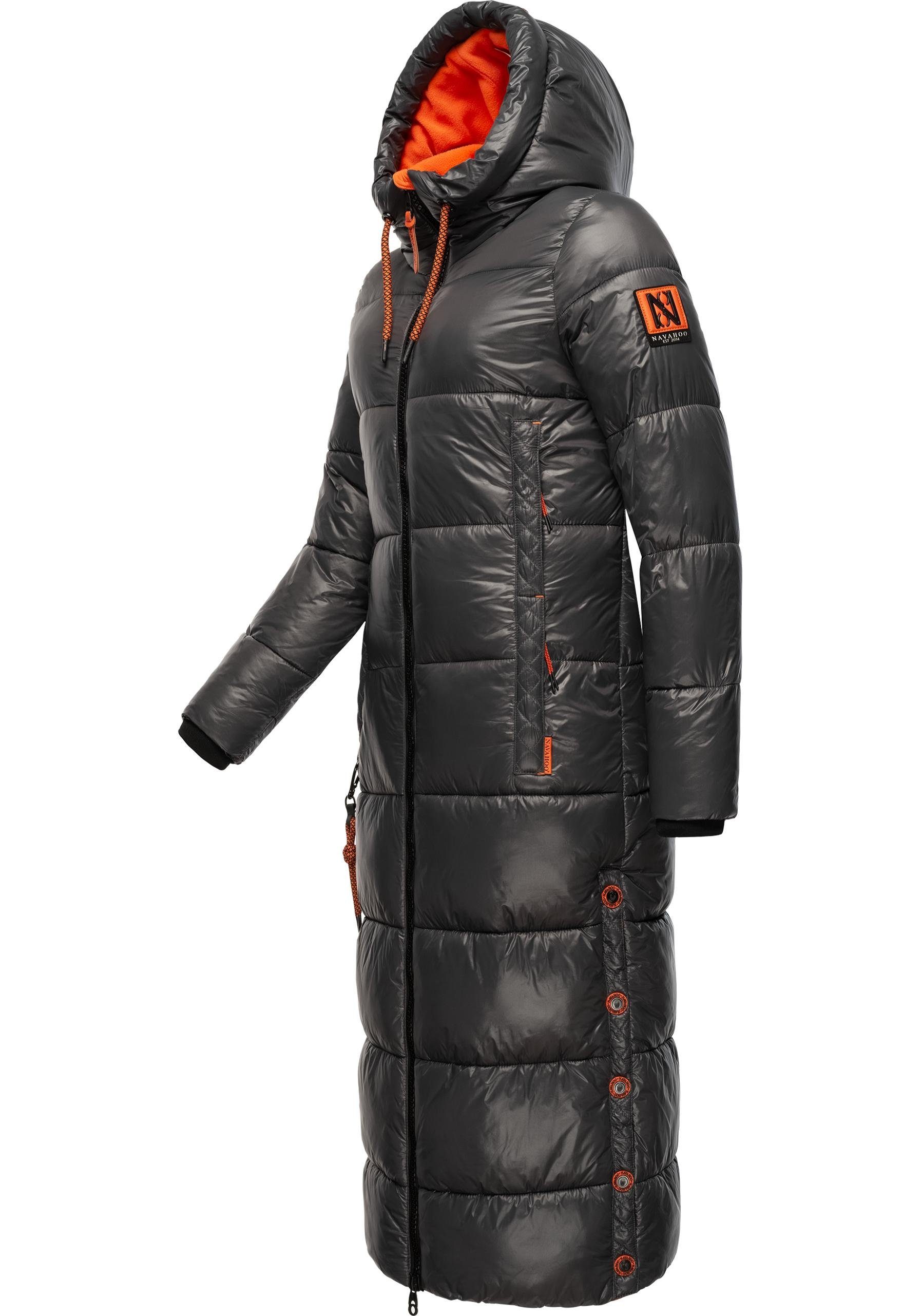 Navahoo Steppmantel Schmuseengel warm gefütterte Winter Steppjacke mit Kontrastdetails
