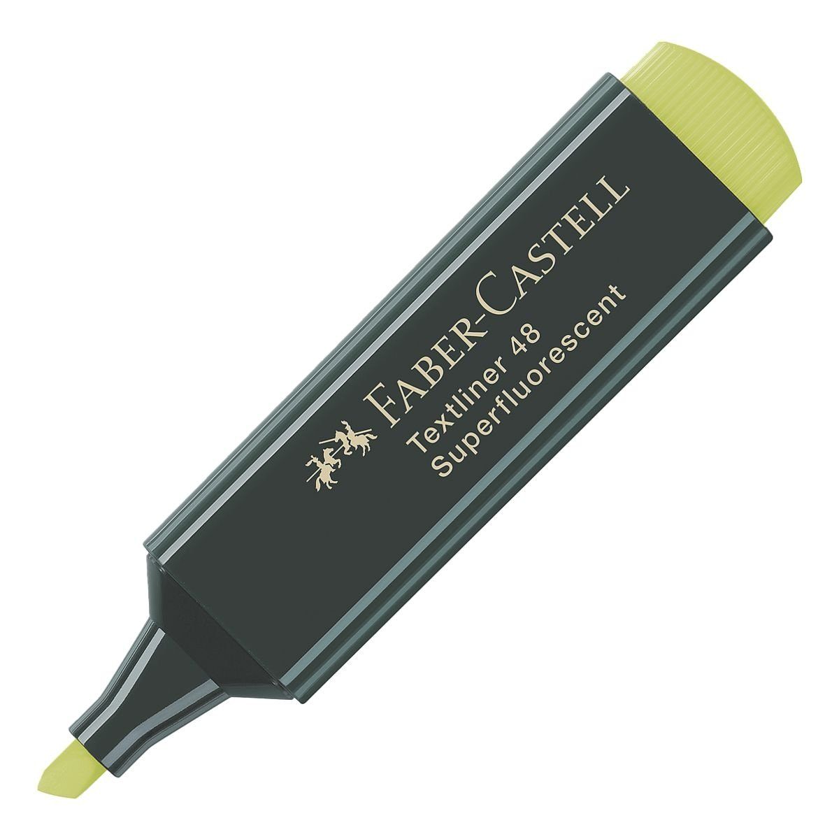 Faber-Castell Marker Textliner 1548, (1-tlg), Textmarker mit Kappe gelb