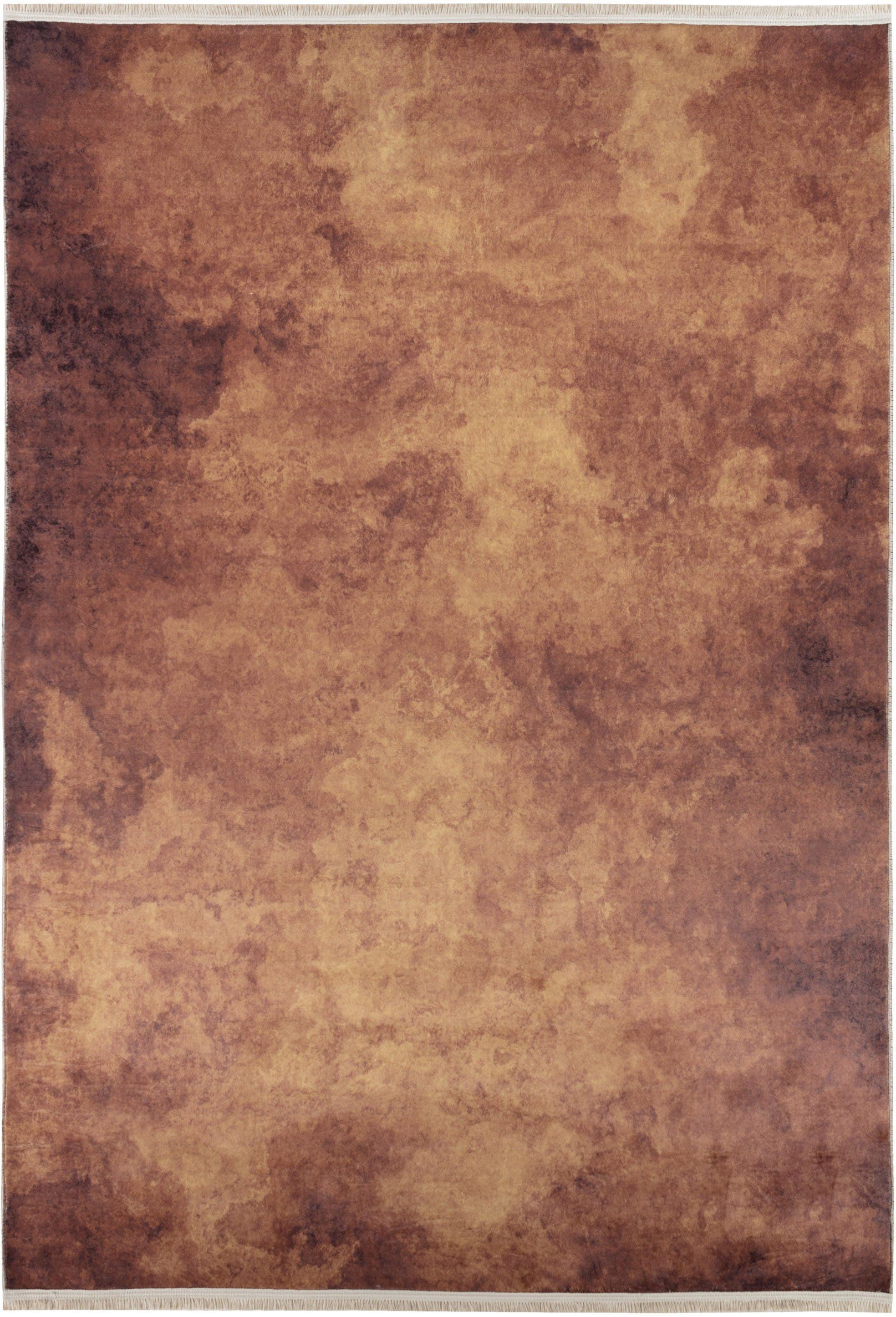 Teppich Sioda, Glanz 8 weichem Höhe: Garn, rutschfest,Pflegeleicht rechteckig, Seiden-Optik,mit Sehrazat, mm, braun