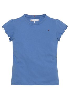Tommy Hilfiger T-Shirt ESSENTIAL RUFFLE SLEEVE TOP S/S mit kurzen Ärmeln