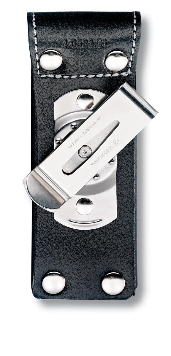Victorinox Taschenmesser schwarz Leder, Drehclip-Gürteletui