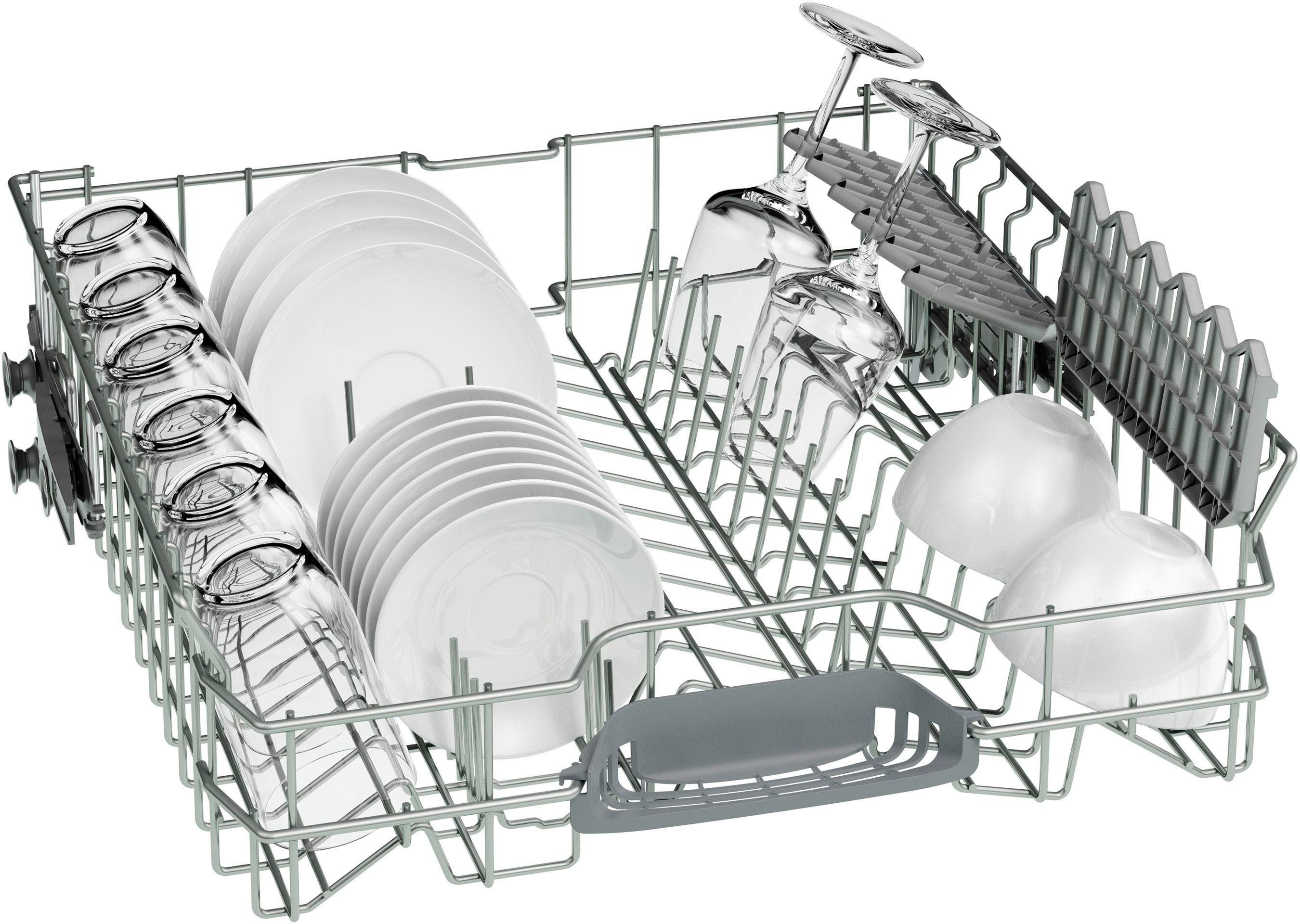 BOSCH teilintegrierbarer Geschirrspüler Serie 2 SMI2HVS02E, 14 Maßgedecke, Flexibilität dank VarioSchublade & höhenverstellbarer Oberkorb – Bild 4 von 5