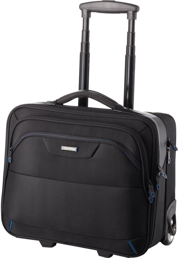 Bravo Business-Trolley I, Laptopfach LIGHTPAK® Executive mit 2 Line, Rollen,