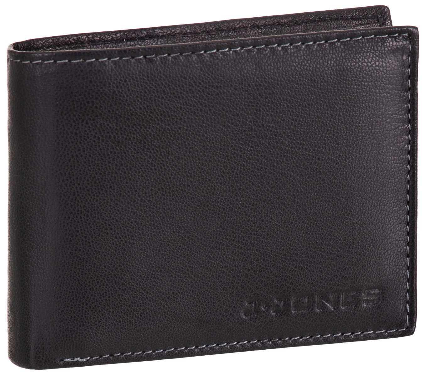 J.Jones Geldbörse, Geldbörse faltbar Echt Leder RFID-Schutz Portemonnaie Geldbeutel