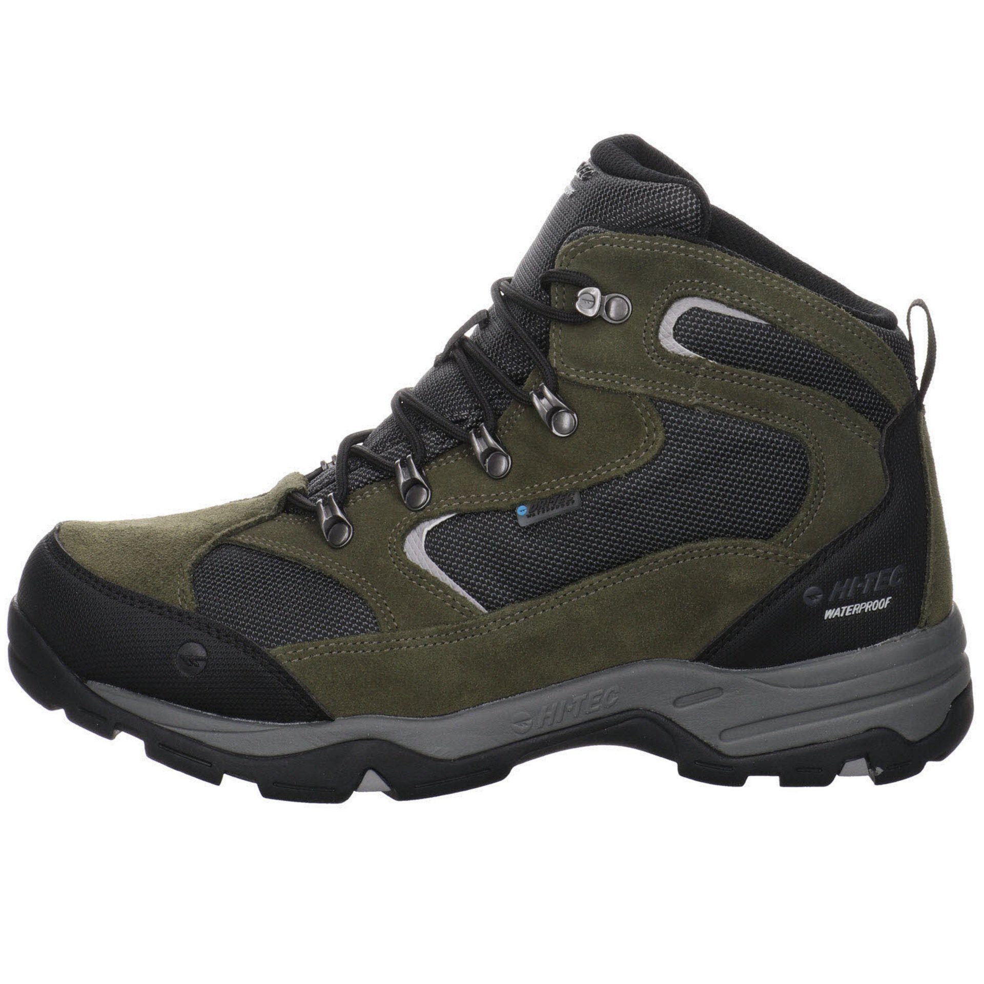 WP Storm Outdoor Schuhe Herren OLIVE Outdoorschuh HI-TEC Leder-/Textilkombination NIGHT/GREY/BL Hi-Tec work Outdoorschuh