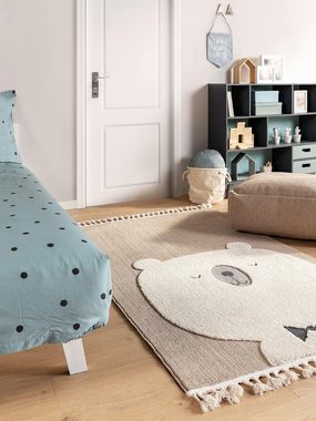 Kinderteppich Momo, benuta, rechteckig, Höhe: 11 mm, Kunstfaser, Berber, Ethno-Style, Wohnzimmer